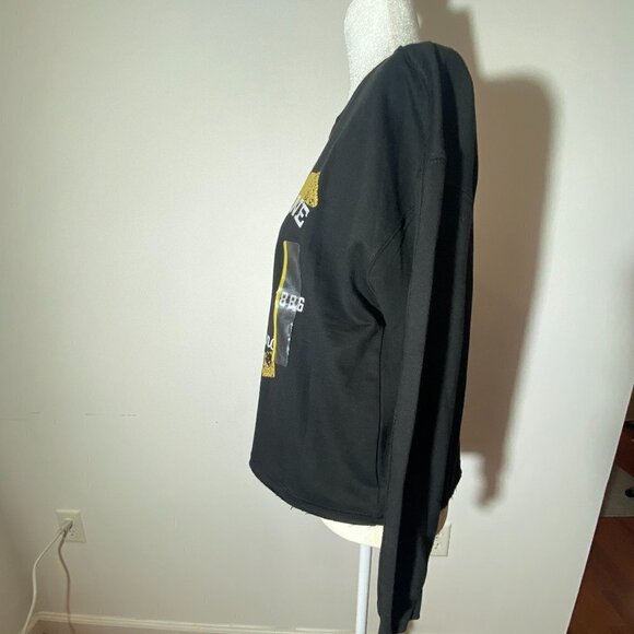 NWT Women's Yellowstone Black/Yellow Sweatshirt - Size Small - Picture 3 of 6